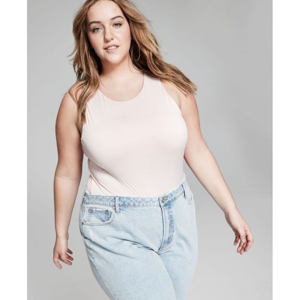And Now This Now This Plus Size High Neck Bodysuit